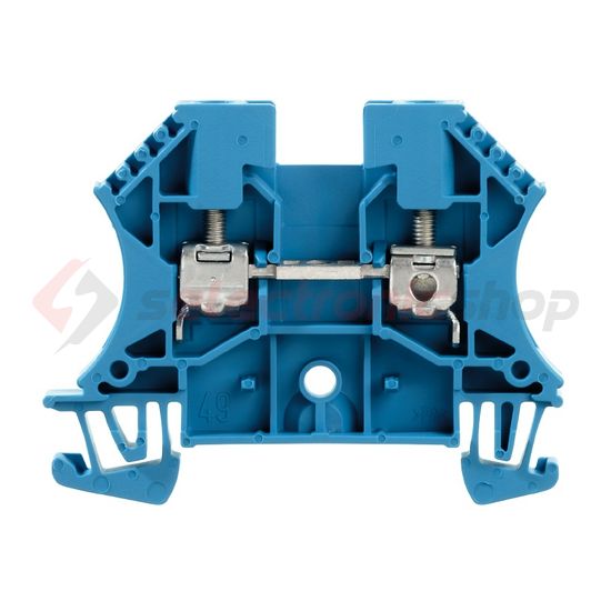 Átmenő sorkapocs TS35 1-szintes 32A 0.5-4mm2 kék csavaros robbanásbiztos WDU 4 BL Weidmüller - 1020180000