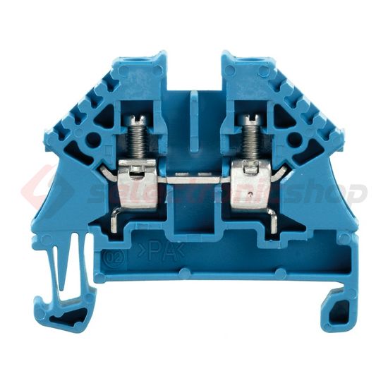 Átmenő sorkapocs TS35 1-szintes 32A 0.5-4mm2 kék csavaros WDU 4N BL Weidmüller - 1042680000