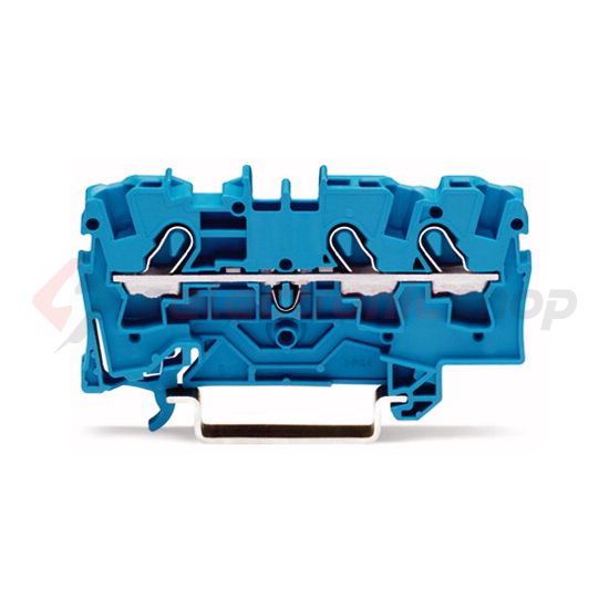 Átmenő sorkapocs TS35 1-szintes 32A 0.75-2.5mm2 kék rugószorításos rugószorításos WAGO - 2004-1304