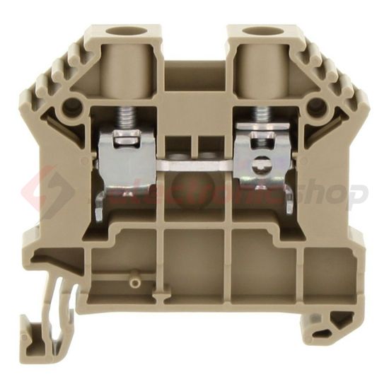 Átmenő sorkapocs TS35 1-szintes 41A 0,2-6mm2/érvéghüvely bézs csavaros/ SRK 6/2A BG CONTA-CLIP - 17108.2