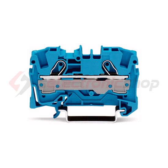 Átmenő sorkapocs TS35 1-szintes 41A 1.5-6mm2 kék rugószorításos rugószorításos WAGO - 2006-1204