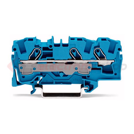 Átmenő sorkapocs TS35 1-szintes 41A 1.5-6mm2 kék rugószorításos rugószorításos WAGO - 2006-1304