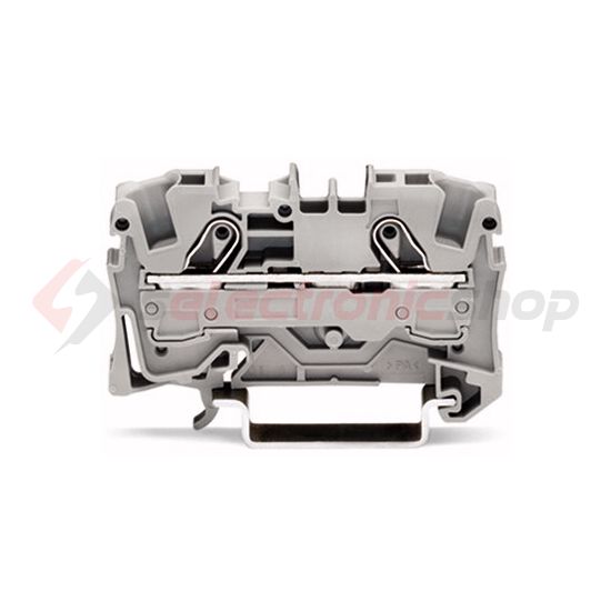 Átmenő sorkapocs TS35 1-szintes 41A 1.5-6mm2 szürke rugószorításos rugószorításos WAGO - 2006-1201