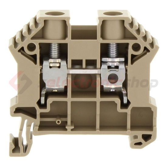 Átmenő sorkapocs TS35 1-szintes 57A 0,2-10mm2/érvéghüvely bézs csavaros/ SRK 10/2A BG CONTA-CLIP - 17112.2