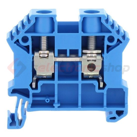 Átmenő sorkapocs TS35 1-szintes 57A 0,2-10mm2/érvéghüvely kék csavaros/ SRK 10/2A BU CONTA-CLIP - 17112.5