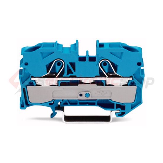 Átmenő sorkapocs TS35 1-szintes 57A 2.5-10mm2 kék rugószorításos rugószorításos WAGO - 2010-1204