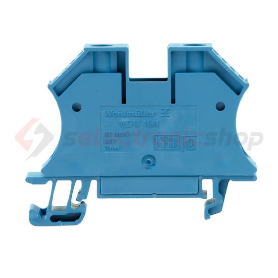 Átmenő sorkapocs TS35 1-szintes 76A 1.5-16mm2 kék csavaros WDU 16N BL Weidmüller - 1036180000