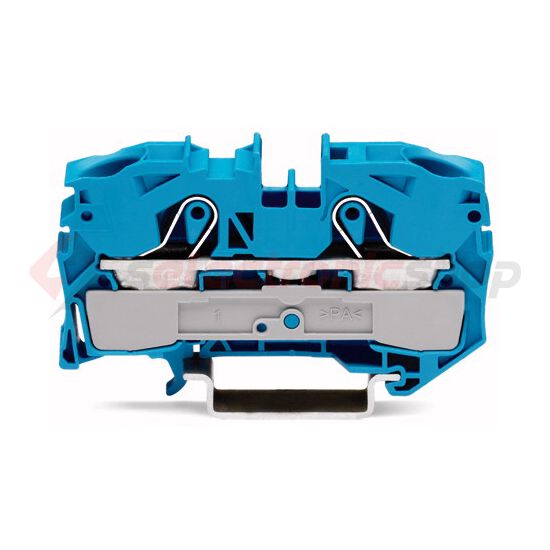 Átmenő sorkapocs TS35 1-szintes 76A 2.5-16mm2 kék rugószorításos rugószorításos WAGO - 2016-1204