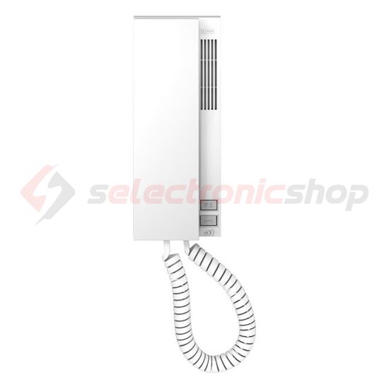 Audio lakáskészülék 2gomb mágn. kagylótartó CDNP/Inspiro/Familio-hoz 2-erű falonkívüli fehér ACO - INS-UP720MR