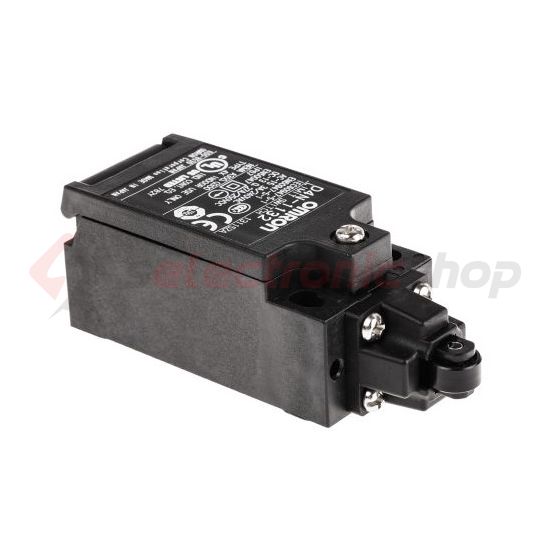 Biztonsági végálláskapcsoló műanyag 1ny 1z görgős ütköző 3A/AC15/230V IP67 D4N-1132 OMRON - 170120