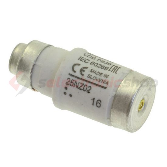 Biztosítóbetét Bussmann D02 25A gL/gG 400V sárga-színkód EATON - 25NZ02