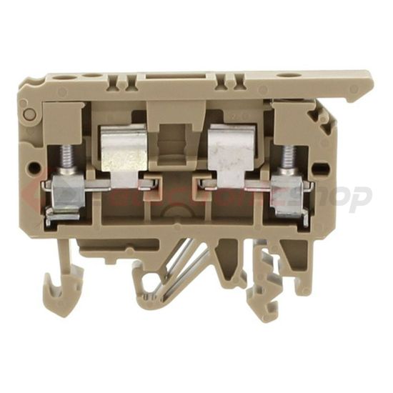 Biztosítós sorkapocs TS35/32 5x20, 5x25 mm bézs G-biztosítóbetét 5x20mm 6.3A STK 1 BG CONTA-CLIP - 2190.2