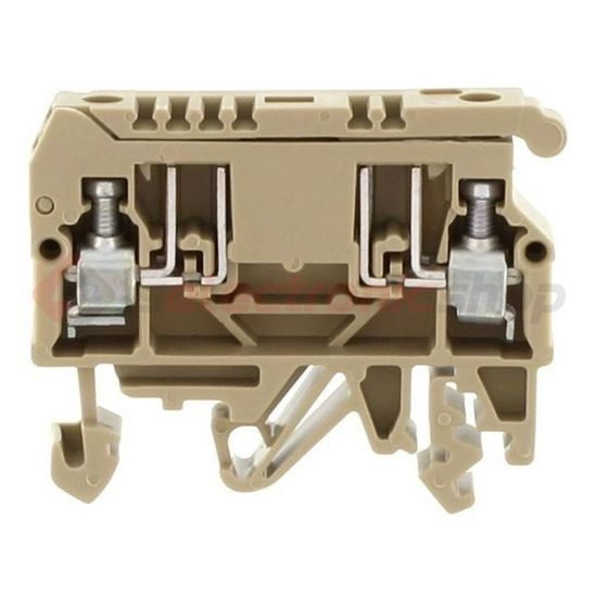 Biztosítós sorkapocs TS35/32 5x20, 5x25 mm bézs G-biztosítóbetét 5x20mm 6.3A STK 2 BG CONTA-CLIP - 1078.2