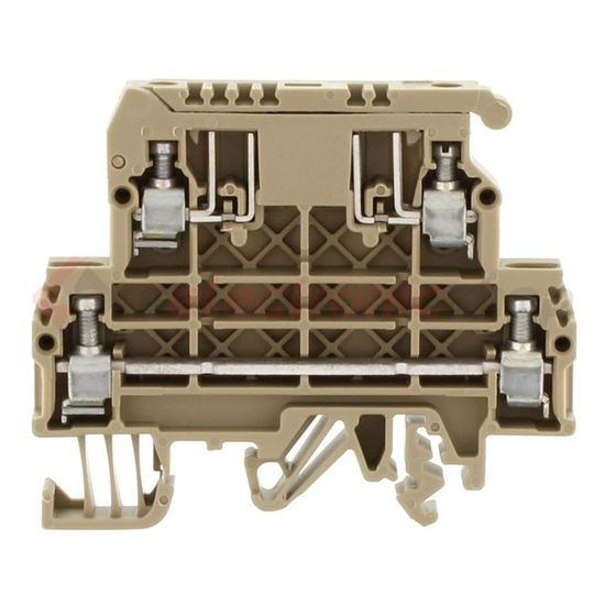 Biztosítós sorkapocs TS35/32 5x20, 5x25 mm bézs G-biztosítóbetét 5x20mm 6.3A STKD 1 BG CONTA-CLIP - 1079.2