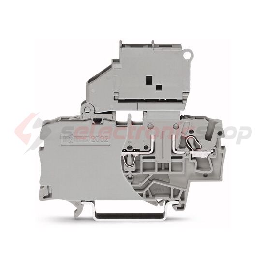 Biztosítós sorkapocs TS35 5x20 mm szürke G-biztosítóbetét 5x20mm kihajtható-aljzat 6A WAGO - 2002-1611