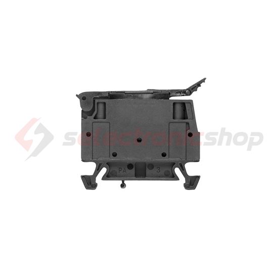 Biztosítós sorkapocs TS35 fekete G-biztosítóbetét 5x20mm kihajtható-aljzat 6.3A WSI 4 Weidmüller - 1886580000