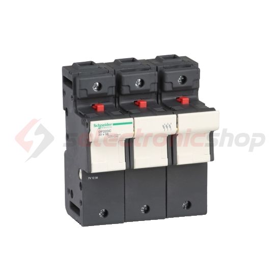 Biztosítós szakaszoló sorolható 125A 3P 22x58mm-betét 690V 6M kalapsínre TeSys DF2 Schneider - DF223C