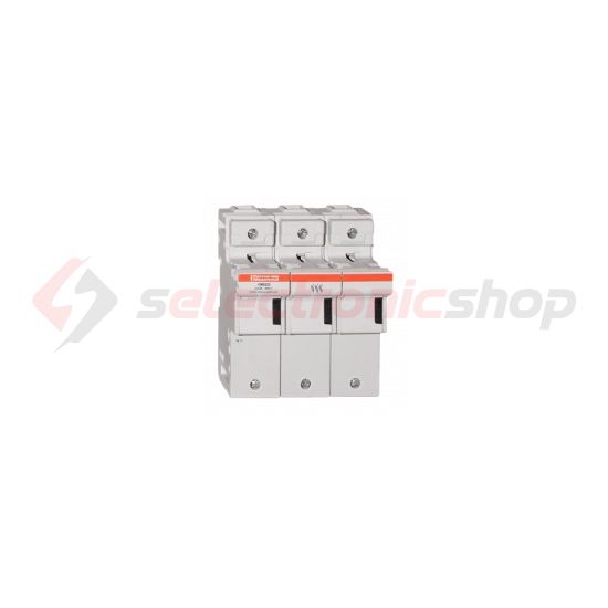 Biztosítós szakaszoló sorolható 22x58 3-pólus 100A 690V kalapsínre IP20 CMS22 MERSEN - E331135B (56035003)