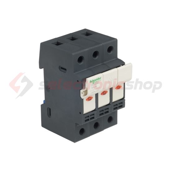 Biztosítós szakaszoló sorolható 32A 3P 10x38mm-betét 690V 3M kalapsínre TeSys DF10 Schneider - DF103