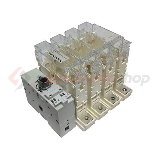 Biztosítós szakaszolókapcsoló NH0 3-pólus 160A 690V ráépíthető IP2X Fuserbloc SOCOMEC - 38313015