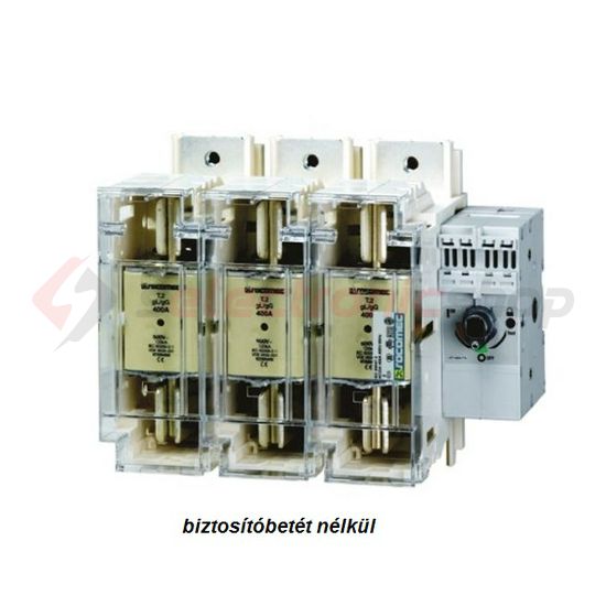 Biztosítós szakaszolókapcsoló NH00 3-pólus 125A 690V ráépíthető IP2X Fuserbloc SOCOMEC - 38313012