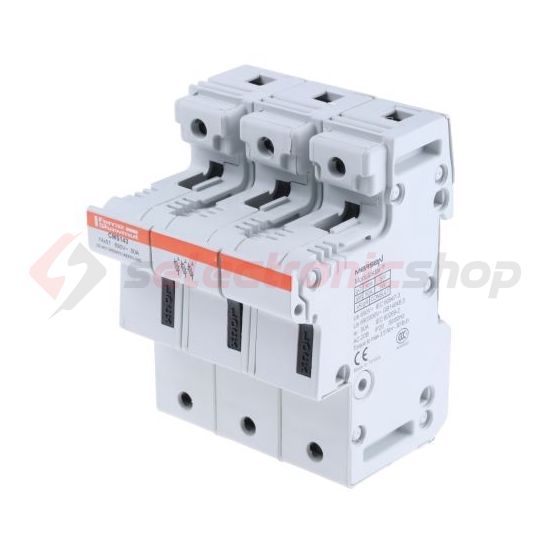 Biztosítós szakaszolókapcsoló sorolható 14x51 3-pólus 50A 690V kalapsínre IP20 RM50CMS14 MERSEN - S331032B (56025003)