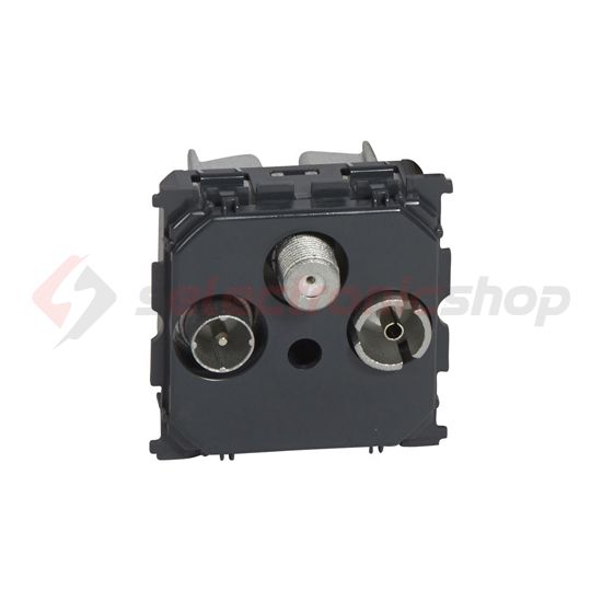 Céliane antenna aljzat TV-R-SAT süllyesztett 3-kimenet végzáró 1.5dB/860MHz LEGRAND - 067388