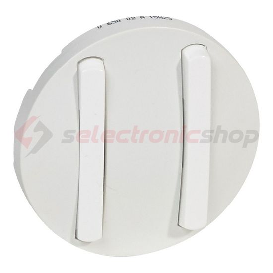 Céliane billentyű keskeny dupla billenőnyelves kapcs/nyg.-hoz fehér üres-jel műanyag LEGRAND - 065002