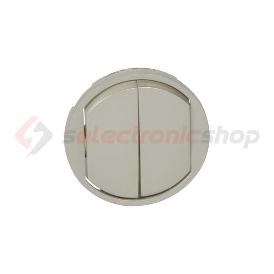 Céliane billentyű kettős kapcs/nyg.-hoz titán üres-jel műanyag fényes LEGRAND - 068302