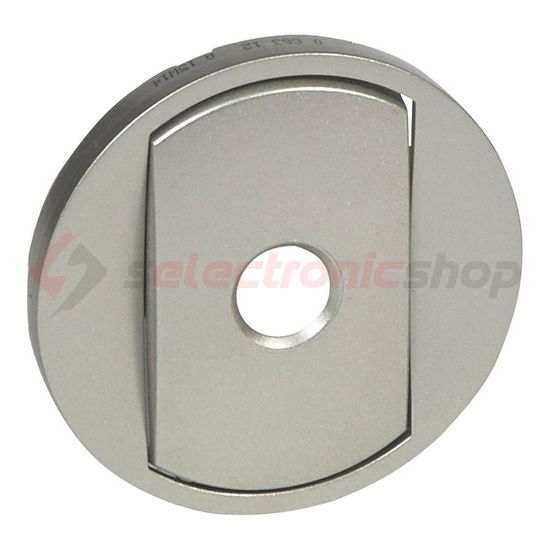 Céliane fedlap energiatakarékos kapcsolóhoz működtetőkaros műanyag titán fényes üres-jel LEGRAND - 068312