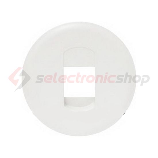 Céliane fedlap monó hangszórócsatlakozóhoz műanyag fehér címketartó nélkül LEGRAND - 068211
