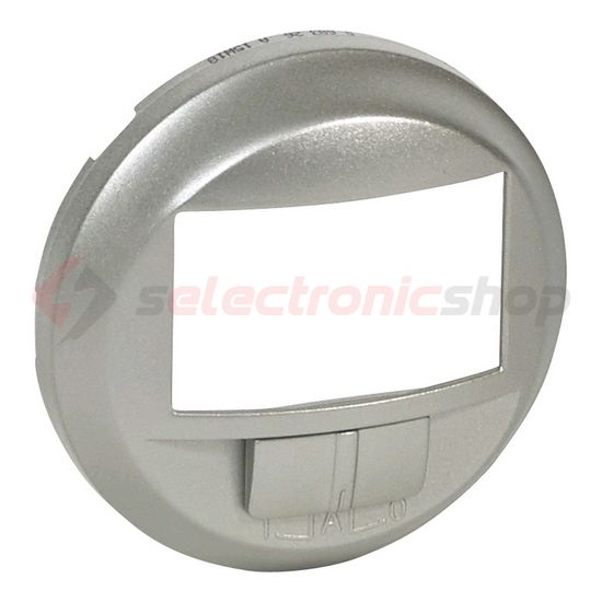 Céliane fedlap mozgásérzékelő kapcsolóhoz időzítő műanyag titán fényes üres-jel LEGRAND - 068326