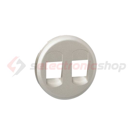 Céliane fedlap sztereó hangszórócsatlakozóhoz műanyag titán címketartó nélkül LEGRAND - 068512