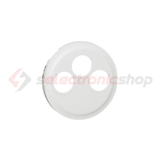 Céliane fedlap TV-R-SAT központi fedlap fehér IP20 műanyag fényes bepattintás LEGRAND - 068285