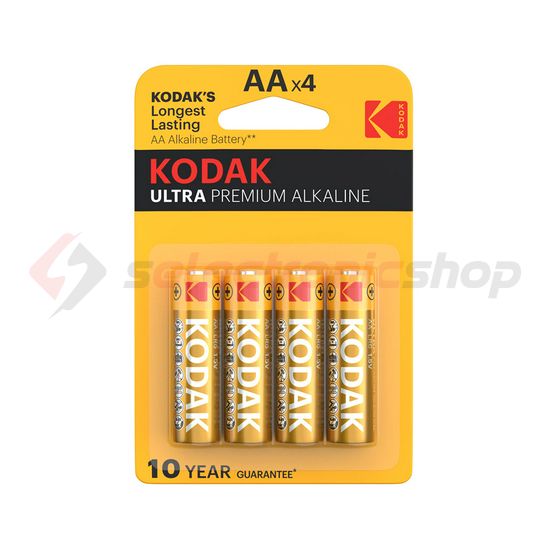 Ceruza elem 1.5V alkáli-mangán LR6 MN1500 Ultra Premium KODAK - AAULTRAB4