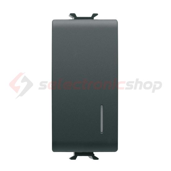 ChoruSmart N101 nyomó moduláris 1M 1- nyomó/érintő 1z fekete 1P IP41 jelzőfény beépített GEWISS - GW12132