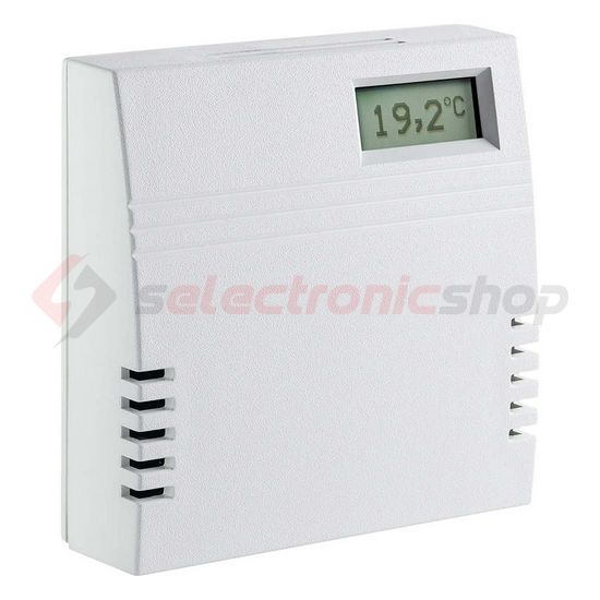 CO2+VOC hőérzékelő terem aktív 2x0..10V 0-50°C 0-2000ppm-CO2 IP30 WRF04 CO2 temp LCD VV Thermokon - 423731
