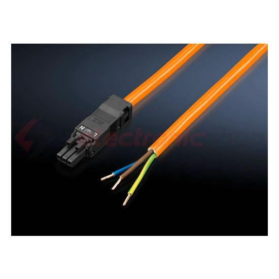 Csatlakozóvezeték LED -hez(5db) 3x 1.5mm2 3m profildugó- érvéghüvely SZ Rittal - 2500400