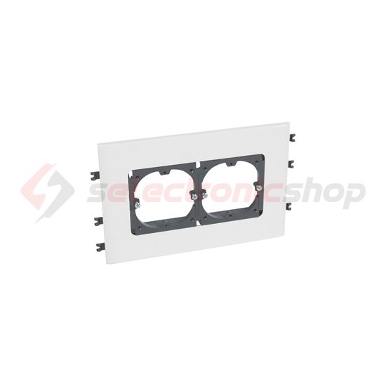 Csatorna-szerelvénykeret normál 130mm-fedélhez 2-egység kezeletlen műanyag DLP LEGRAND - 010924