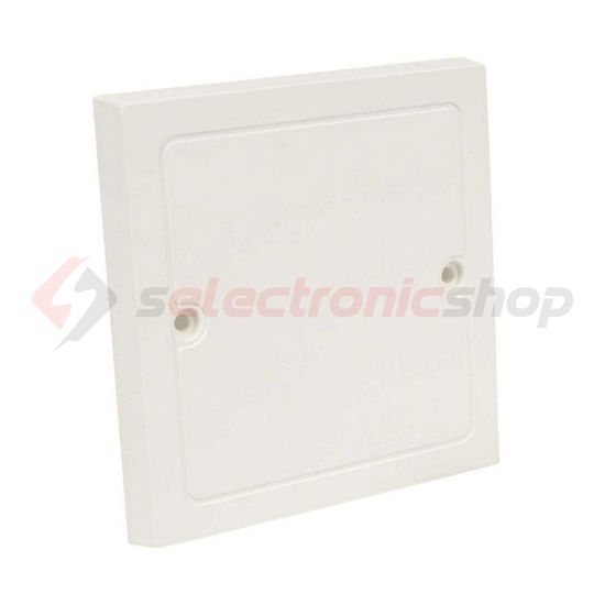 Csatornadoboz-fedél  LK 80/- és LK 80X28/1-hez négyzetes csavaros fehér műanyag 82mmx VLK KOPOS - VLK 80_HB