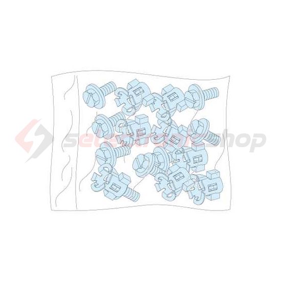 Csavarkészlet vázrendszerhez fészkes anyával (20db)  Prisma P Schneider - LVS08921