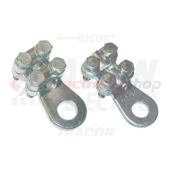 Csavaros réz lemezsaru 4 csavaros 25-35mm2-rézRM ónozott 10.5M/csavar TRACON - WCJB-25-35