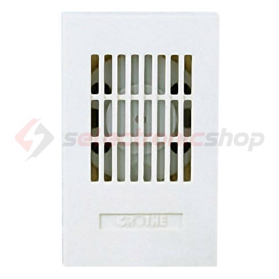 Csengő max. 10s 99x62x28mm dobozban 12V AC fehér-ház 85dB műanyag LTW 1171A 12V AC GROTHE - 24082