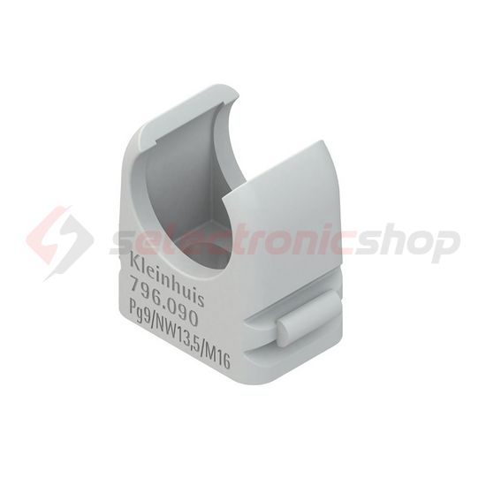 Csőbilincs 47-48mm-csőátmérőhöz műanyag 1db csőhöz szürke sorolható 796.360 Niedax - 4011126177237