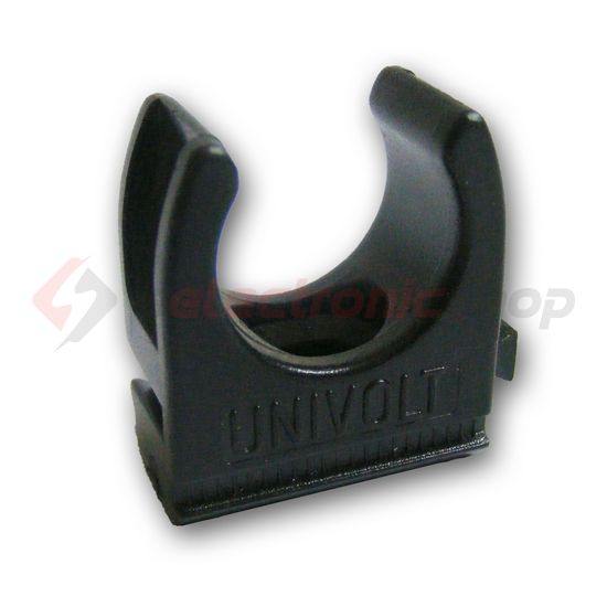 Csőbilincs (MÜII) UV-álló 25mm-csőátmérőhöz műanyag 1-csőhöz fekete sorolható CL 25 Dietzel - 082216