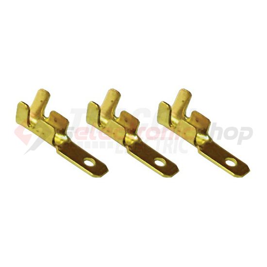 Csúszósaru 13,3mm dugó szigeteletlen 13.5A lapos 2.8x0.5mm réz 0,5-1mm2 TRACON - CS3