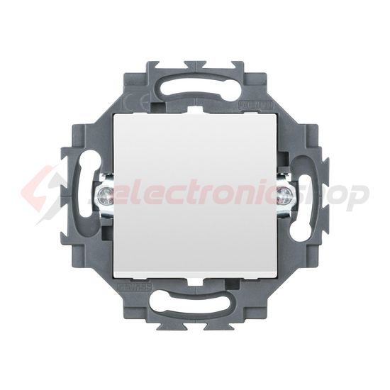 Dahlia 106 váltókapcsoló (+jelzőfény) betét közp. fedéllel 1M fehér süllyesztett rugós GEWISS - GW35071W