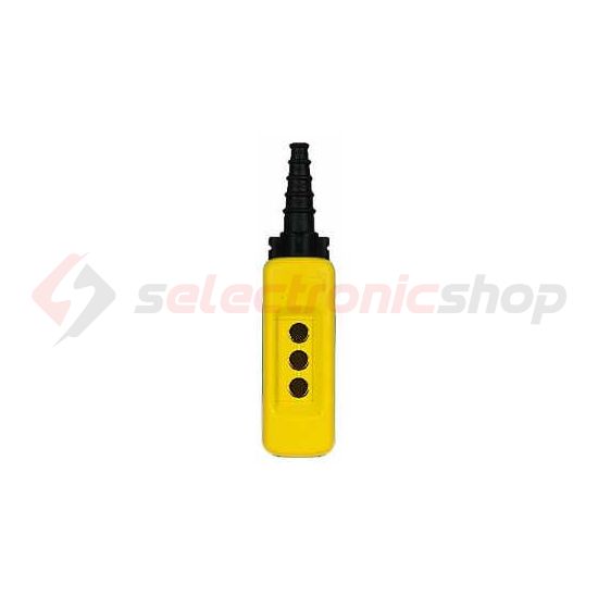 Darukapcsoló ház 3-pozíció IP65 műanyag sárga vezérlőáramköri Harmony XAC Schneider - XACA03