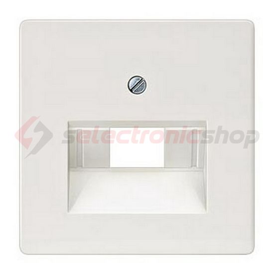 Delta fedlap RJ45/RJ11 adatcsatlakozóhoz műanyag címketartó nélkül titánfehér SIEMENS - 5TG2545