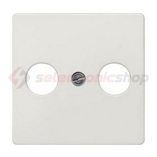 Delta fedlap TV-RD koax-antennadugaljhoz műanyag címketartó nélkül titánfehér SIEMENS - 5TG2561